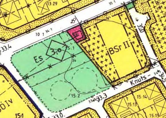 Utdrag ur gällande detaljplan (524) Förslag till ändrad och utvidgad stadsplan samt ändring av byggnadsplan till stadsplan för del av Billesholms samhälle (524), fastställd Utdrag ur gällande