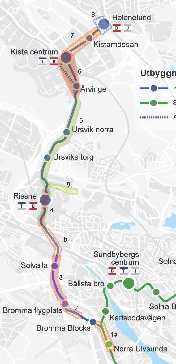 9(13) Projekt och upphandling TJÄNSTEUTLÅTANDE 216-7-6 Ärende SL 214-439 Infosäkerhetsklass K1 (Öppen) antagande 1a Stockholm Norra Ulvsunda apr-17 2 Stockholm Bromma Blocks-Bromma flygplats jan-17 3