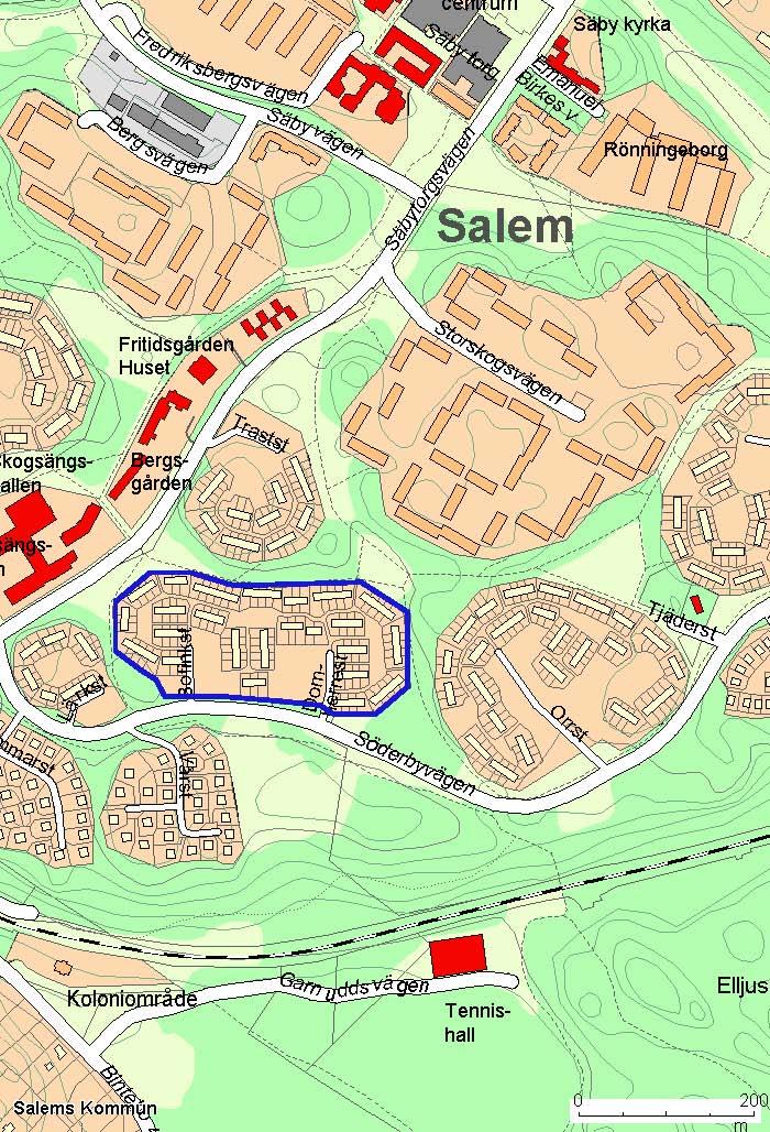 1(16) SAMRÅDSHANDLING Enkelt planförfarande ÄNDRING GENOM TILLÄGG TILL DETALJPLAN FÖR KV BOFINKEN i Salem, Salems kommun, Stockholms län Plan nr 82-80, tillägg till gällande detaljplan nr 82-06 dnr