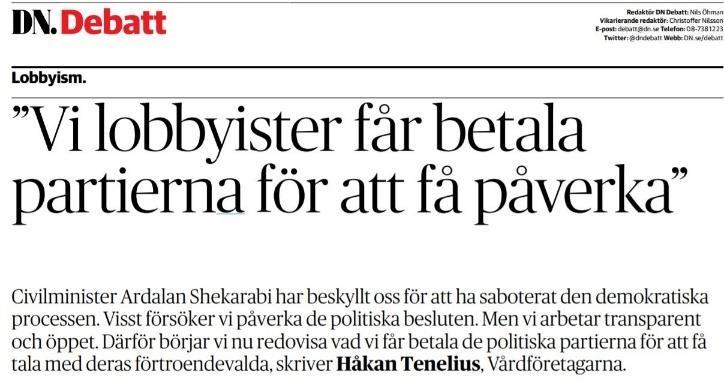 Vårdföretagarnas mål Mål: Privat driven vård och omsorg ska finnas i hela landet och kunna väljas av alla. Förtroende.
