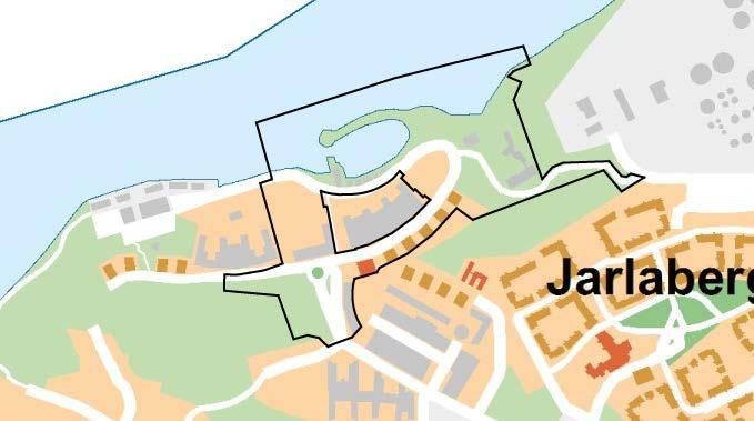 , på Sicklaön, Nacka kommun Planområdet Kartan visar