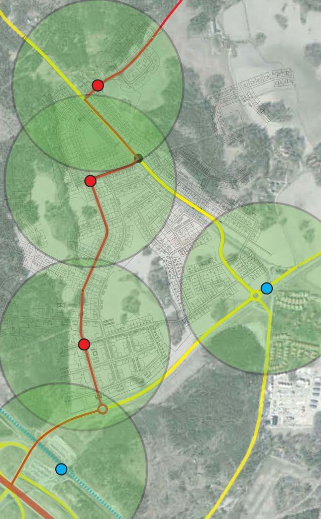 Buss 312 har däremot ingen passning och skulle eventuellt kunna trafikera enligt bild 6 och 7 nedan.