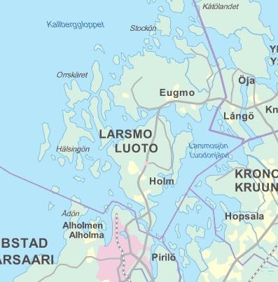 1-5 Bild 1. Områdets riktgivande läge anvisat med röd ring Lantmäteriverket. Bild 2. Områdets riktgivande utsträckning. 1.3 Planens namn och syfte Planens namn är ÄNDRING OCH UTVIDGNING AV HOLM DETALJPLAN.