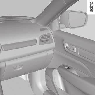 elektriska fönsterhissar (1/2) Säkerhet för passagerarna Föraren kan förhindra att alla fönsterrutor fram och bak öppnas genom att trycka på strömställaren 2.
