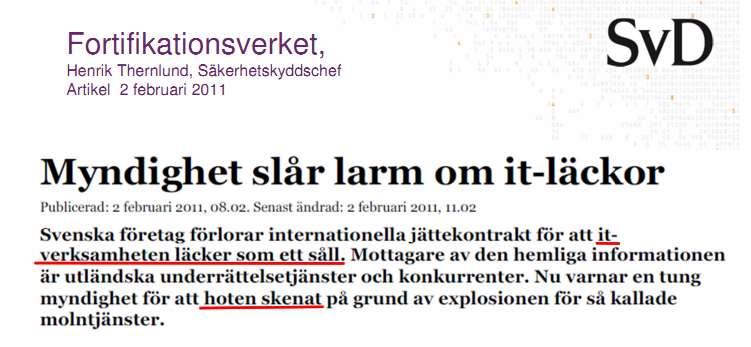 Larm Salem och Simrishamns kommun, avtal med Google, anmärkning från Datainspektion angående PuL. Förändringar i avtal. Kryptering Den grundläggande tekniken för att skydda informationen.