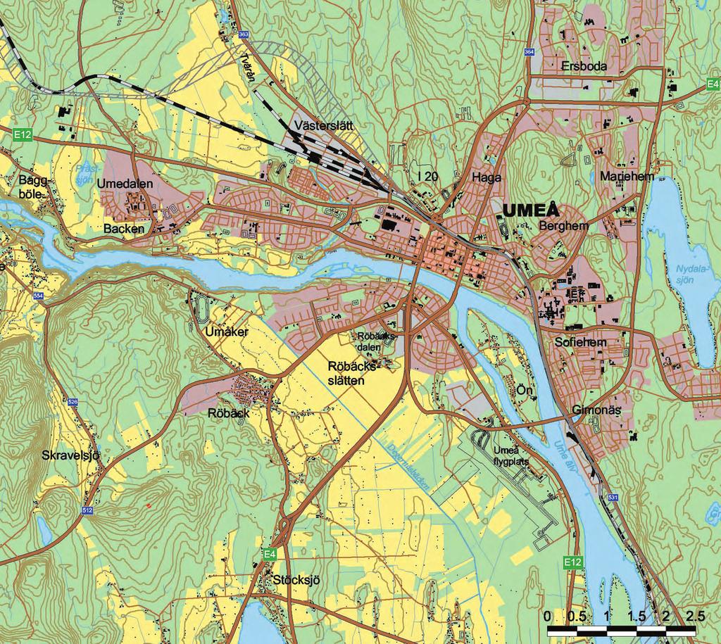 5 na behandlas under följande delrubriker:.1 Nuvarande vägsystem.2 Geotekniska förutsättningar.3 Miljö.4 Hälsa.5 Hushållning med naturresurser.6 Trafik och trafikanter.