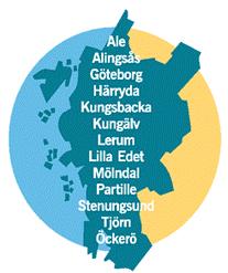 VFU-OMRÅDEN De flesta placeringar sker inom Göteborgsregionen i följande kommuner: I Ämneslärarprogrammet och KPU görs placeringar även i