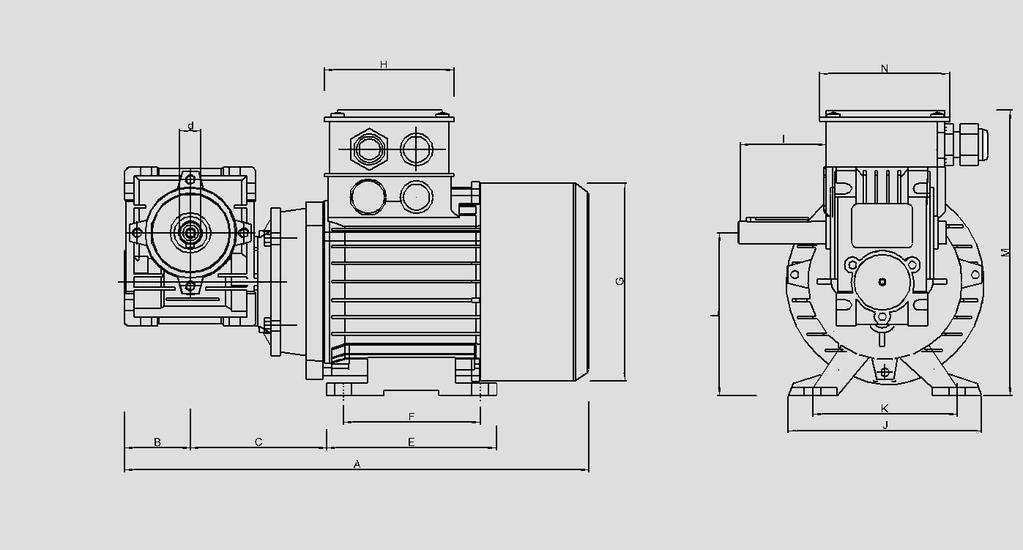 Snäckväxelmotor 3-fas 230/0 V M O T O R A B C d E F G H I J K L M N 3/ 92 3 18 138 136 113 180 3/ 1 3 18 138 136 113 180 3/ 200 3 18 138 136 113 180 0/ 200 381 60 132 25 125 155 89 154 125 125 202