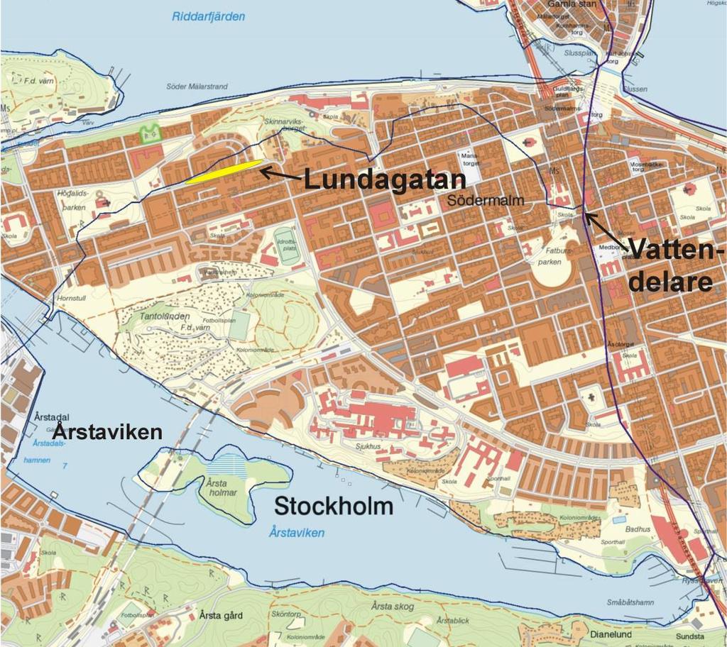 Figur 4. Ytavrinningsområde.
