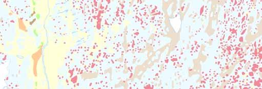 beskrivningar av geotekniska åtgärder. Den geologiska kartan samt en redovisning över vilka områden där geotekniska åtgärder bedöms vara nödvändiga visas i Figur 10-14. 10.11.