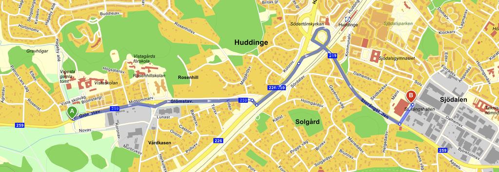 centrum, Haninge, Gladö.