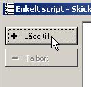 Verktyget för att jobba med skript visas.