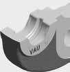 ACz B C F Fz G H HA HE HEz K KI M MT PF RFIz RFz RN SA TH THL U UP US V VAU VG VIC VP VRX VUS VX Presstång med tandning
