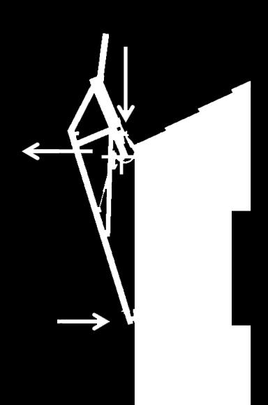 C Sluttande tak EN 13374 Tillfälliga skyddssystem till takkanter Klass A, B och C Fallskyddsystem till takkanter class static load [kn]. dynamic load [kn]. Fh1 Fh2 Fv Roof Inclination Fh1 Fh2 Fv A 0.