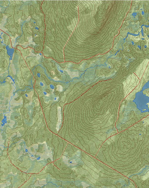 Bilaga 1 Naturreservatet Södra Liksgielas Area 410 ha Skala 1:25 000 Stenmyran Södra Liksgielas Västra Trapporsjön Storbäcken