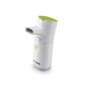 InnoSpire Go En inhalator som passar till alla åldrar Vibrerande meshteknik Administration av läkemedel tar ca. 4 minuter Passar till alla läkemedel för nebulisering Enkel, endast två delar.
