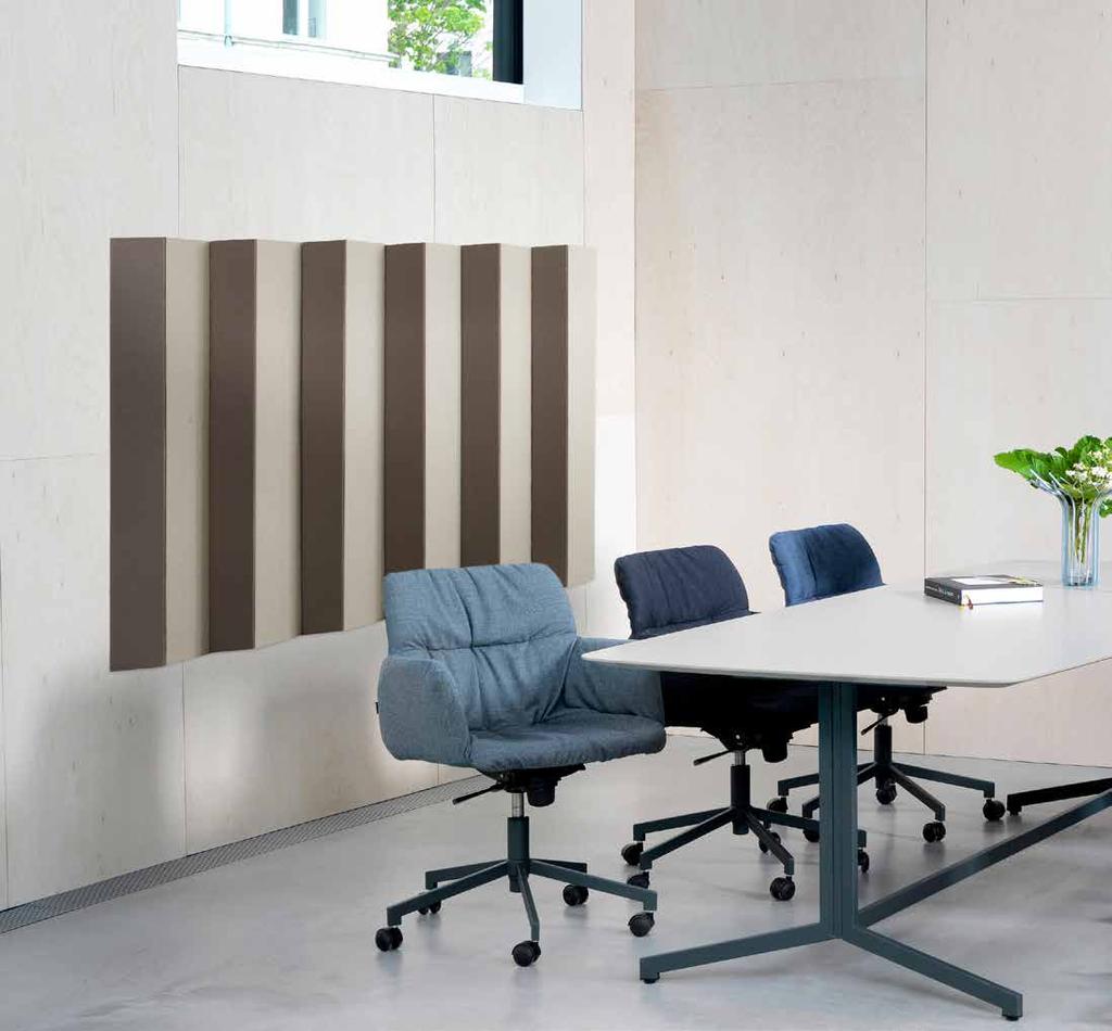 ILLUSION CORY GROSSER Illusion, med sin väl avvägda design, har genom sin konstruktion resulterat i en effektiv ljudabsorbent.
