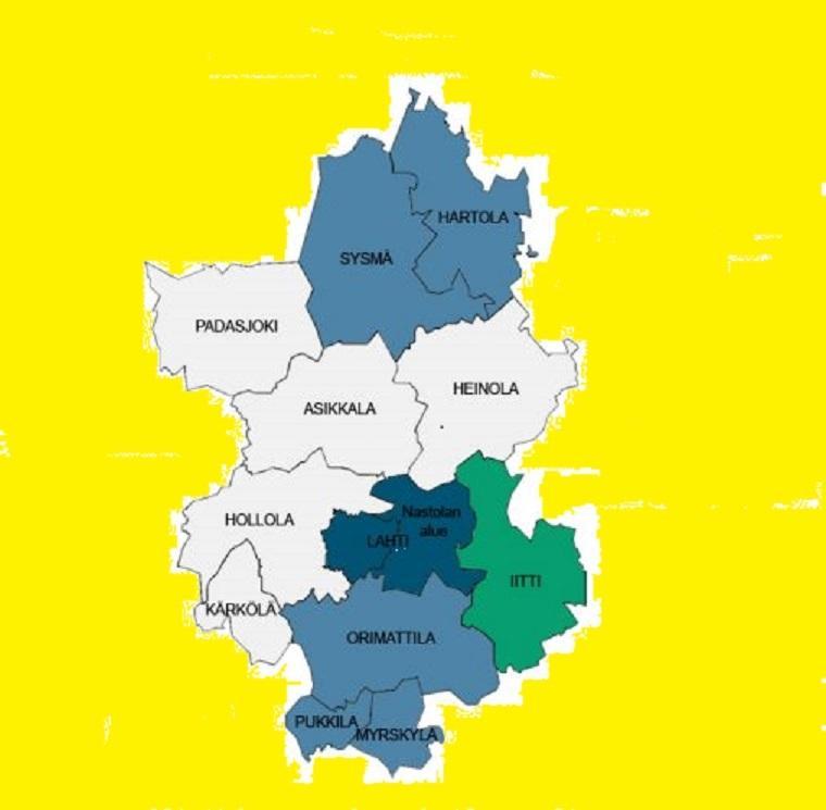 Alipis serviceområde och antalet utländska medborgare åren 2015-2017 7050 6900 6750 6600 antalet utländska