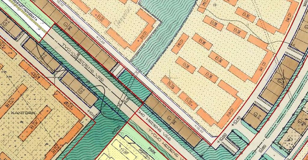 TIDIGARE STÄLLNINGSTAGANDEN Översiktsplan I översiktsplan 2010 står att en strukturstudie som inkluderar ytorna kring Tycho Hedéns vägska göras för att utreda möjligheterna till ny bebyggelse och