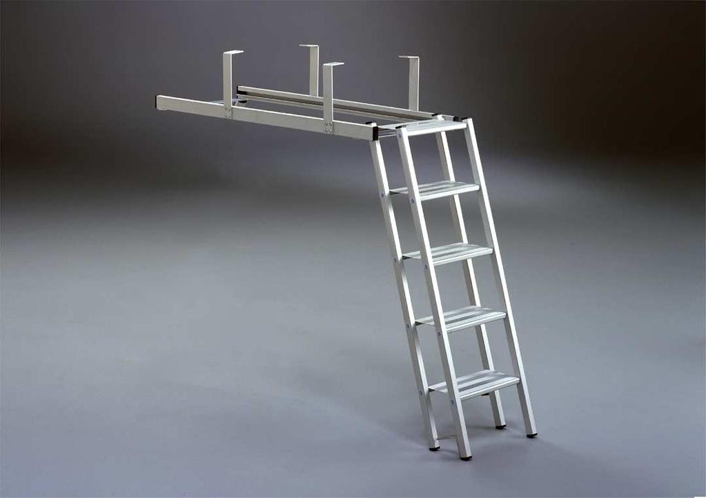 Stegar och trappor Stegen Trappan Maxitrapp Klättra Maxitrapp: Stege tillverkad av aluminium