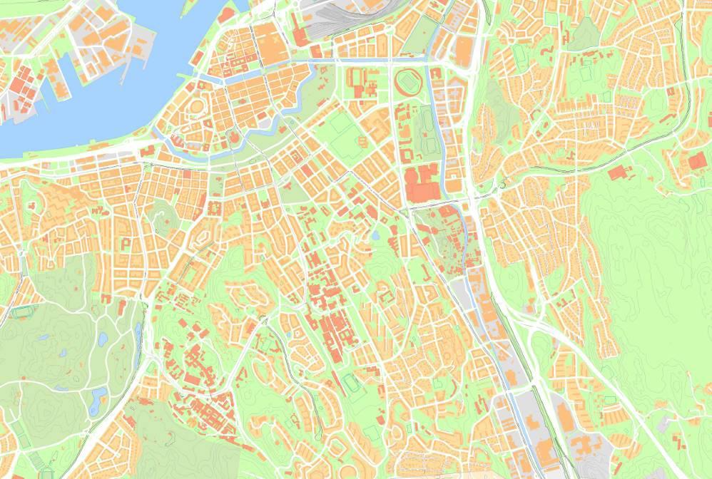 Planens syfte och förutsättningar Syfte Syftet med detaljplanen är att pröva ny stadsmässig bebyggelse norr om Lana, som ett led i omvandlingen av Mölndalsåns dalgång till blandstad.