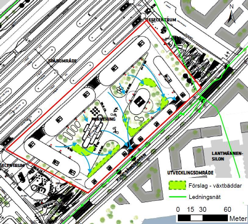 dagvattenledningen längs med Kungsgatan uppgår samtidigt till cirka 73 liter per sekund.