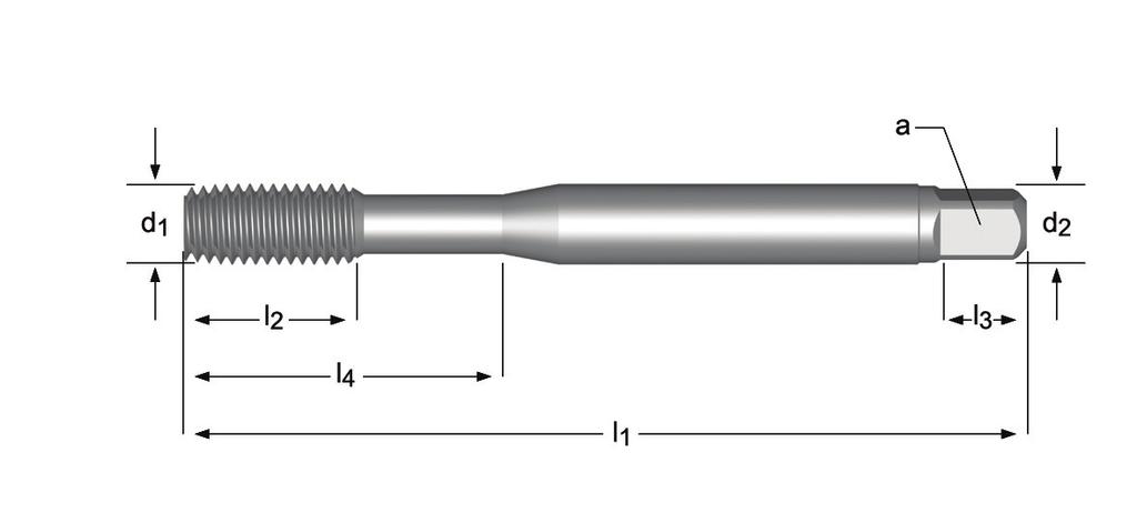 E291 E292 E293 E294 E291 E292 E293 E294 M Machine Forming Taps M Maschinen-Gewindebohrer Gewindeformer M Machinetappen Roltappen M Tarauds