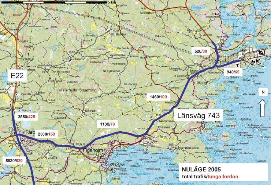 Driftskedets trafik bedöms främst bestå av cirka 3 000 4 000 besökare som reser till och från anläggningen per år samt av cirka 25 personer som dagligen reser till och från sin arbetsplats.