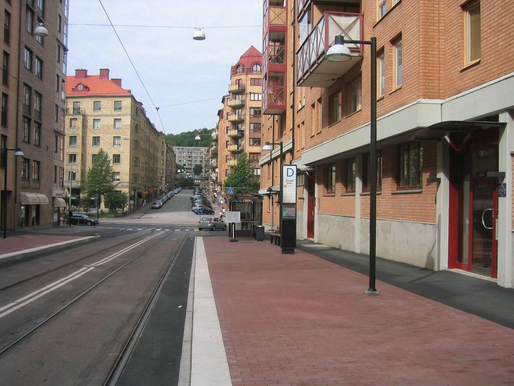 OLIVEDALSGATAN Foto: Kerstin Ström Ombyggnaden av Olivedalsgatan genomfördes under samma trafikavstängning som Brunnsgatan.