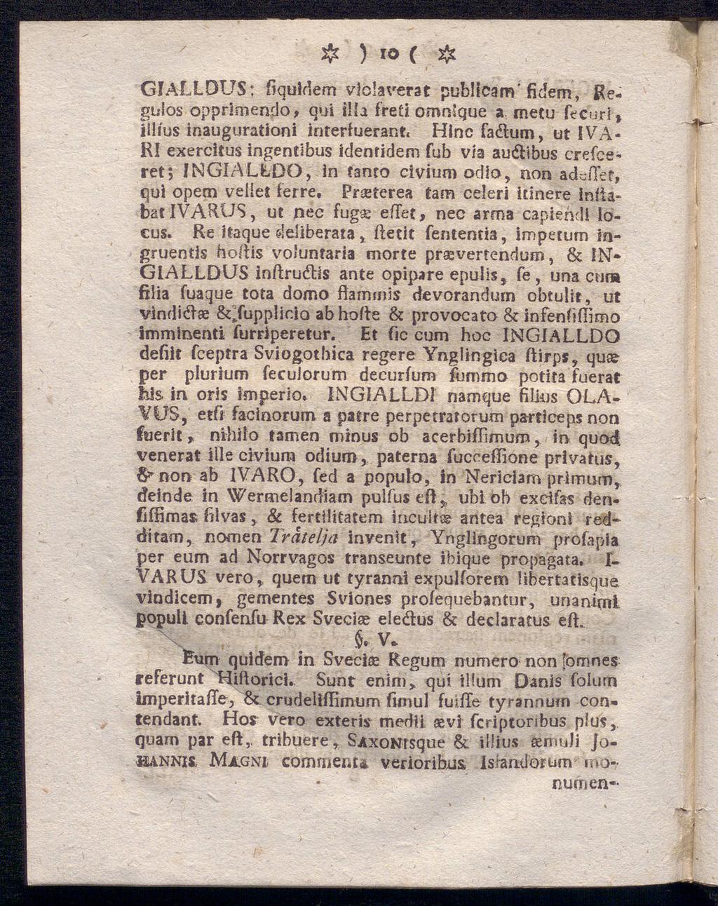 # ) IO ( GFäLLDUS : fiquldem vlclaverat publlcam'fidem, Regulos opprlmendo, qui illa freti omntgue a rnecu fecuri, iilius inaugurationi interfuerant.