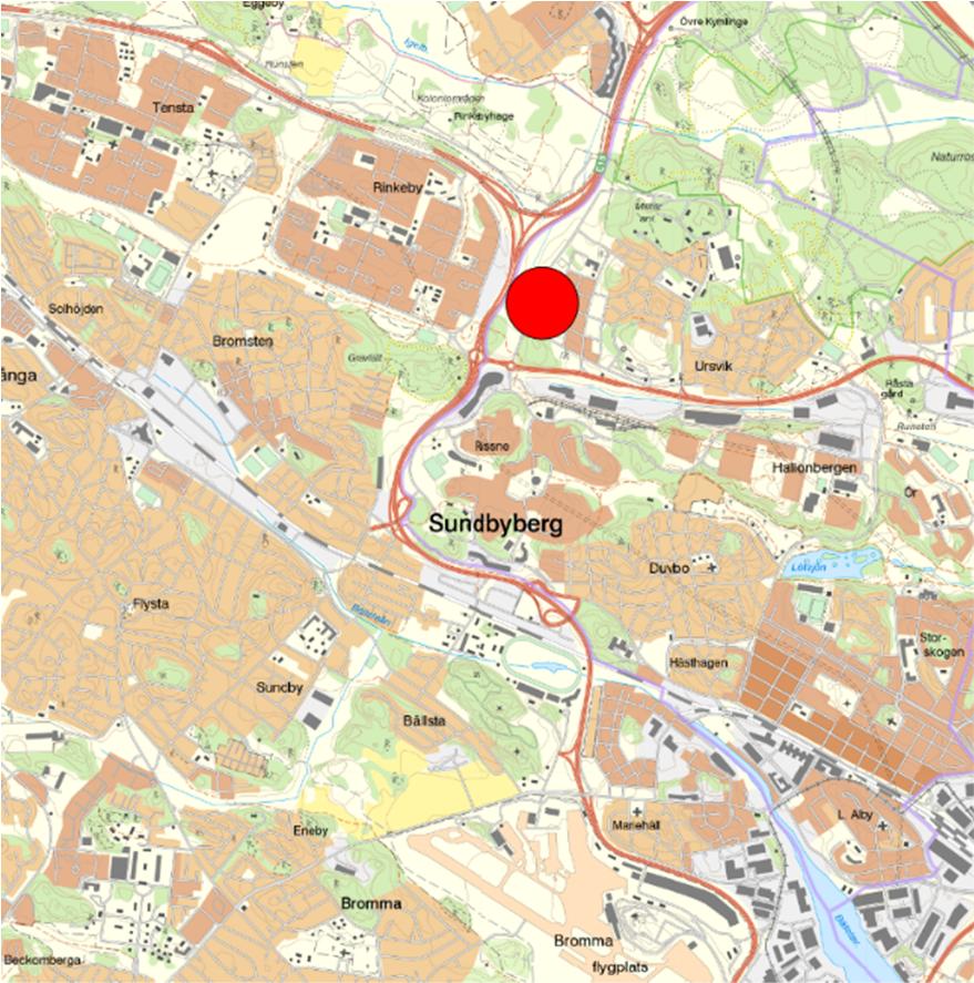 PM DAGVATTEN, VÄSTRA URSVIK - DP TORGET 1 Inledning Denna dagvattenutredning är framtagen på uppdrag av Sundbyberg Stad som underlag inför deras framtagande av detaljplan för Stora Ursvik Torget som