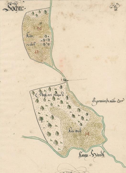 Madmarkerna utmed Lyckebyån utnyttjades till slåtter och var en viktig del av byns ekonomi redan under 1600-talet.