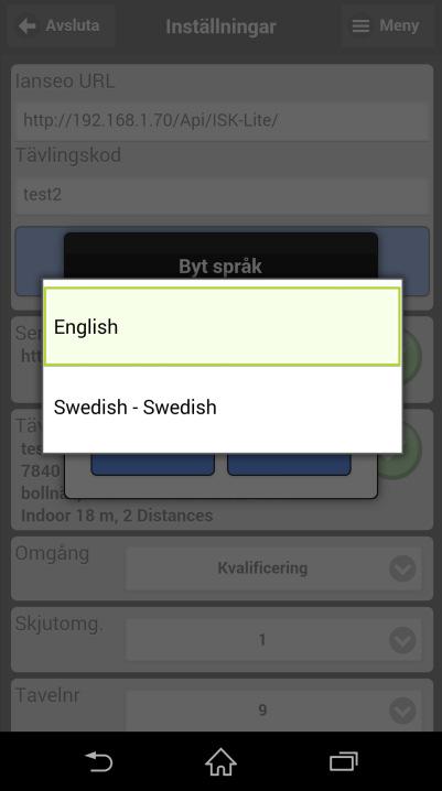 efter English Välj Swedish Tryck på