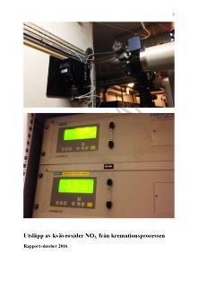 Sammanfattning NO X -utredningen Utsläppens storlek kan inte påverkas i krematoriet med dagens teknik NO X från krematorier mycket