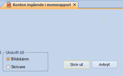 moms resp. leverantörer med omvänd moms). Momsredovisning 2 Alla konton som skall vara underlag till D. Utgående moms på inköp ruta 20 24 skall kopplas till momsruta 30, 31, eller 32.
