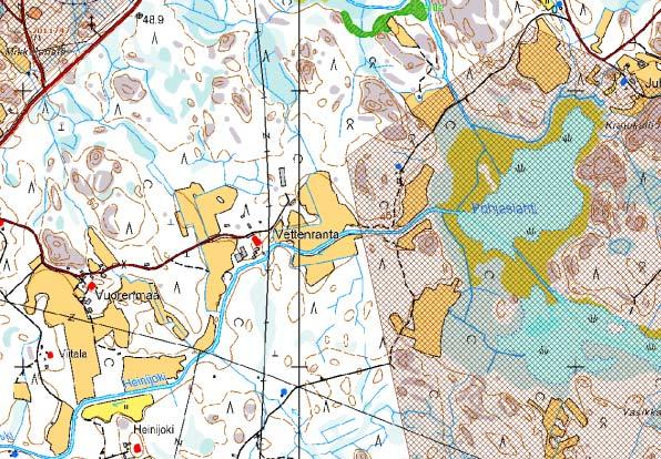 FCG DESIGN OCH PLANERING AB Mikonkeidas vindkraftspark 278 På området Mahlamäki finns det fasta bostäder på cirka 50 meters avstånd på bägge sidor om kraftledningen på 400 kv.