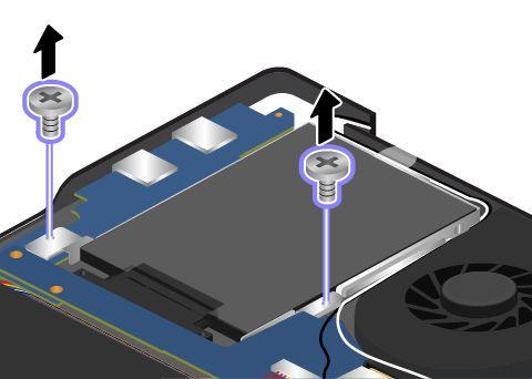 5. Vänd datorn rätt igen. Anslut nätadaptern och alla kablar. Byta ut hårddisken, hybridhårddisken eller SSD-enheten Skriv ut instruktionerna innan du börjar.