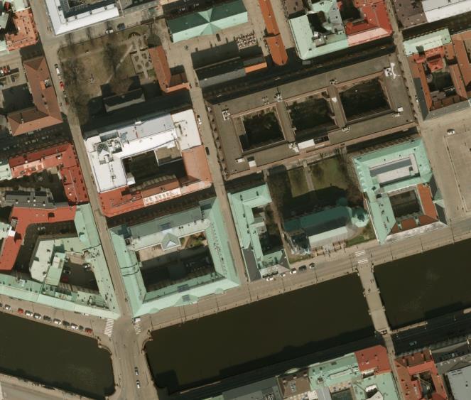 ORTOFOTO Ortofotot är flygbilder som är geometriskt korrigerade. Beskrivning: Stadsbyggnadskontoret levererar ett antal ortofotoset.