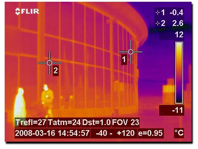 Detaljerad information Värmekameran är för dig som energiexpert, byggnadsinpektör eller kvalitetsansvarig ett förstklassigt verktyg som vid besiktningar och kontroller