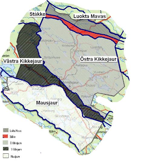 Fem samebyar är berörda och de tre skogssamebyarna, Östra och Västra Kikkejaur samt Mausjaur har sin huvudsakliga verksamhet lokaliserade till kommunen.