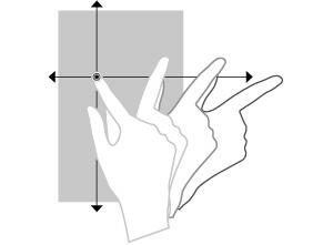 Använda pekskärmen På TouchSmart-datorn kan du använda fingrarna eller digitaliseringspennan för att utföra vissa aktiviteter på pekskärmen: OBS!
