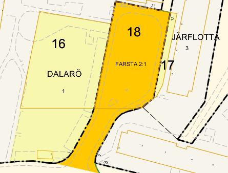 Planområdet, del