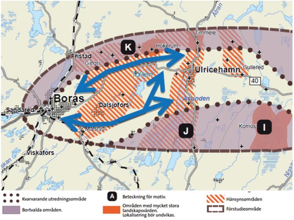 Trafikverkets uppdrag Trafikverket ÅVS Linköping-Borås utreder ett större område söderut än