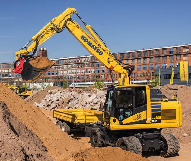 Motor enligt EU steg IV HYDRAULISK HJULGÅENDE GRÄVMASKIN MOTORSTYRKA 110 kw /