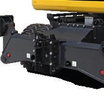 Extra hydraulkrets För att många olika redskap skopor, hammare och gripskopor ska kunna användas har PW160-11 i standardutförandet en extra hydraulkrets som styrs av