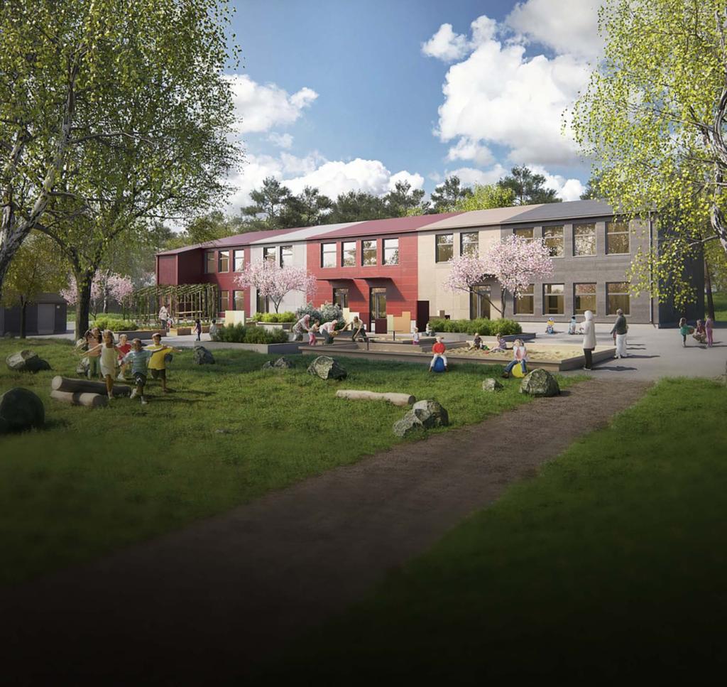 Lilla Tensta Vi har levererat takelementen till förskolan Lilla Tensta där JM Entreprenad är vår kund och Sisab är byggherre. Montaget inleds med noggrann planering redan vid projekteringen.