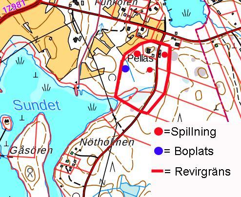 Flygekorrerevir 3 ligger mellan sunden i centrum av Bosund. En gammal lundartad granskog väster om cykelvägen utgör kärnreviret och födosökningsområdet finns i den äldre lövblandskogen intill sunden.