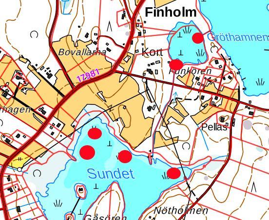 Åkergrodan är tämligen vanlig i de flesta sjöar i Österbotten. Inom det inventerade området förekommer åkergroda i Hermassundet och vid det lilla träsket vid Funkören.