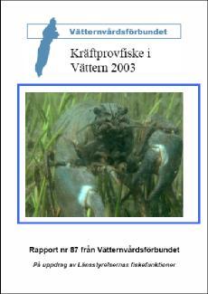 Rapport 87 från Vätternvårdsförbundet På uppdrag av Länsstyrelsernas fiskefunktioner Kräftprovfiske i Vättern 23 Mikael Ljung, Länsstyrelsen i Jönköping Sammanfattning Signalkräftan är en främmande