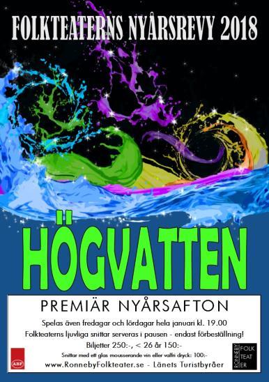 Folkteaterns Nyårsrevy 2018 Revyskådespelare Anna Holm